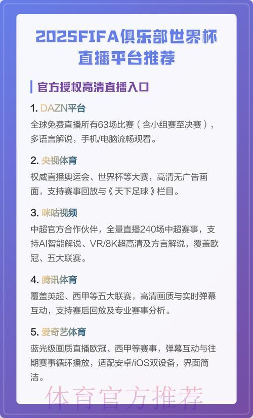 哪些平台可以免费观看世界杯直播？完整平台清单整理